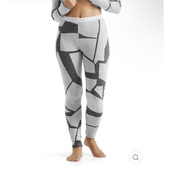Icebreaker Merino 250 Vertex Leggings Sz XS Fractured Landscapes Base Layer - Picture 2 of 13